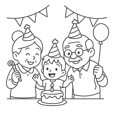 Grandparents Coloring Pages for Kids 2026