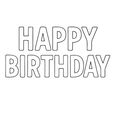Happy Birthday Coloring Letters for Kids – 2026