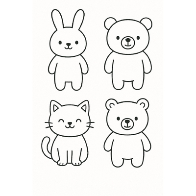 Kids Practice Coloring Animals – 2026 Coloring Pages for Children
