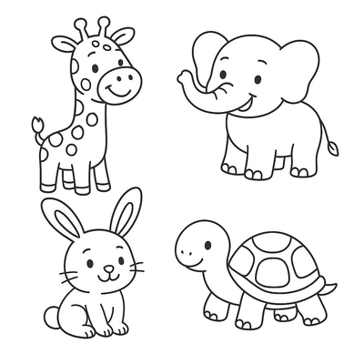 Kids Practice Coloring Animals – 2026 Coloring Pages for Children