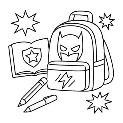 School Supplies Coloring Pages for Kids 2026 – Free PDF Download