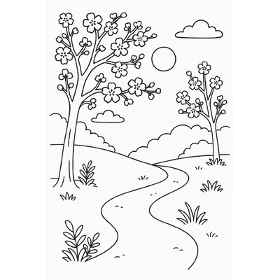 Spring Coloring Pages for Kids 2026 – Free Download