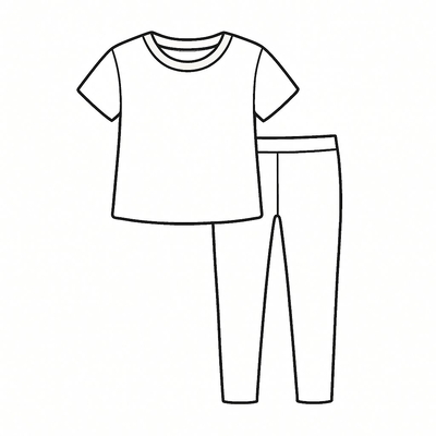 Summer Outfit Coloring Pages for Kids 2026