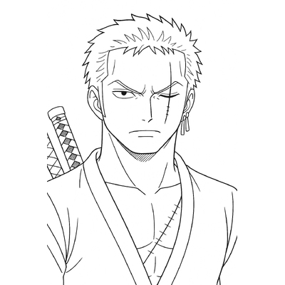 Zoro Coloring Pages for Kids 2026 – Free PDF Download