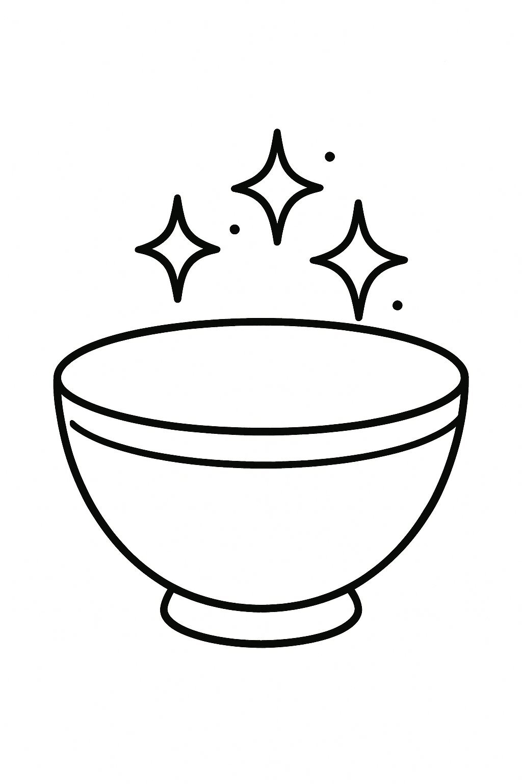 Bowl Coloring Pages for Kids 2026 – Cute and Fun Designs