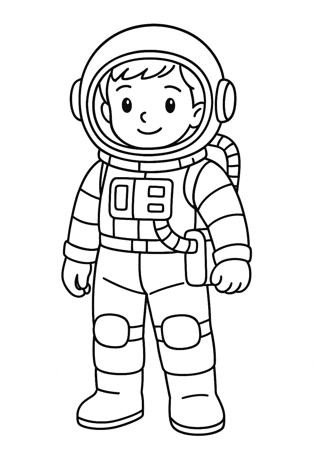 Boy Exploring Space
