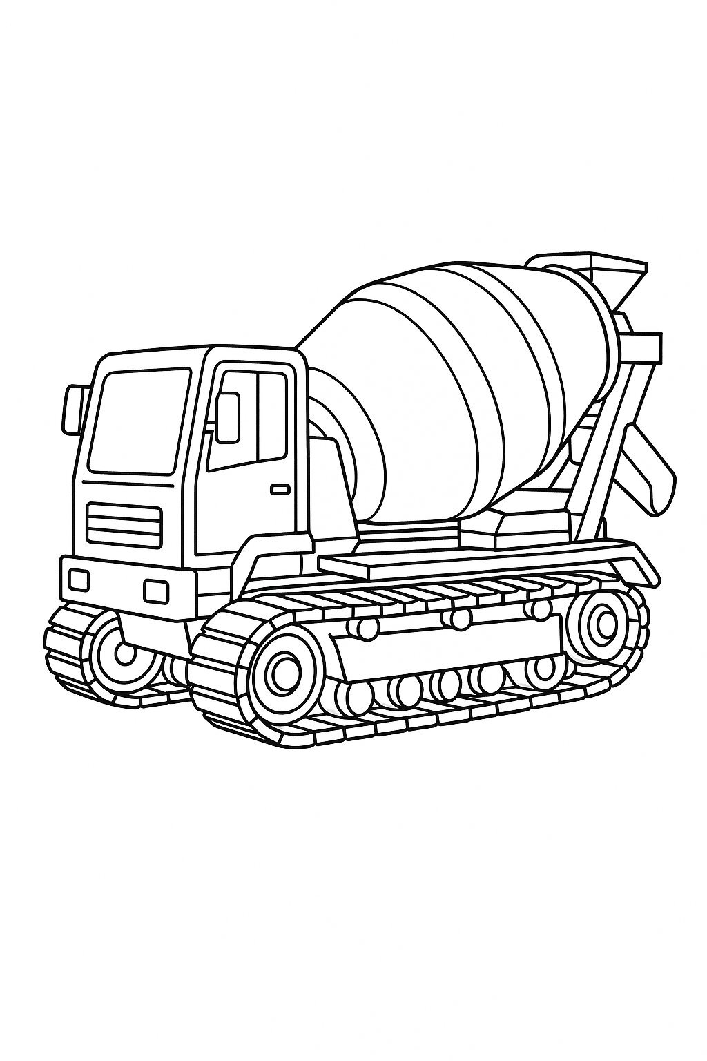 Crawler Concrete Mixer Truck
