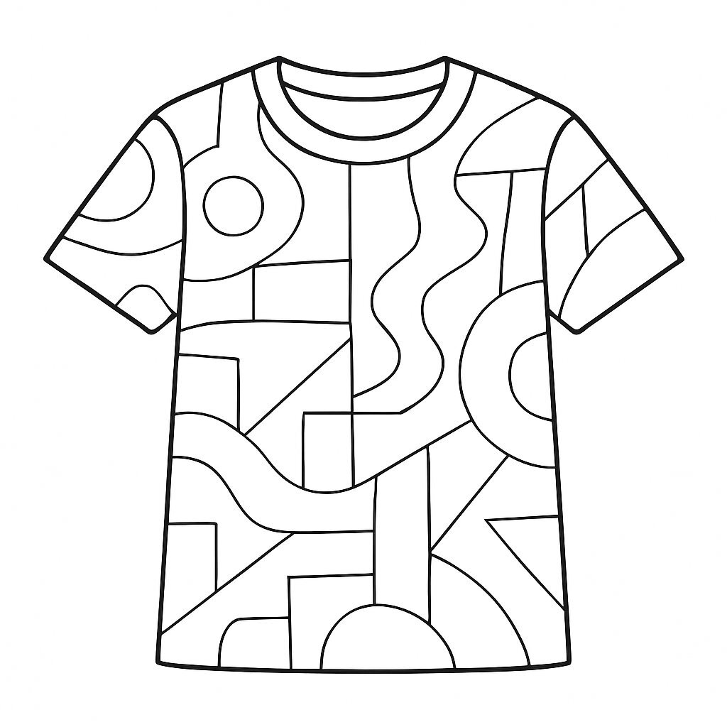 Abstract Art Shirt Coloring