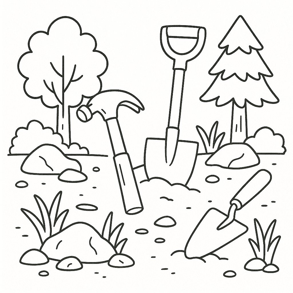 Construction Tools with Natural Elements