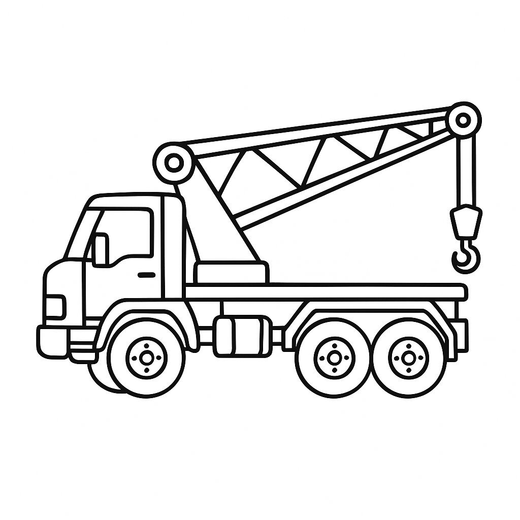 Crane Truck with Rotating Boom