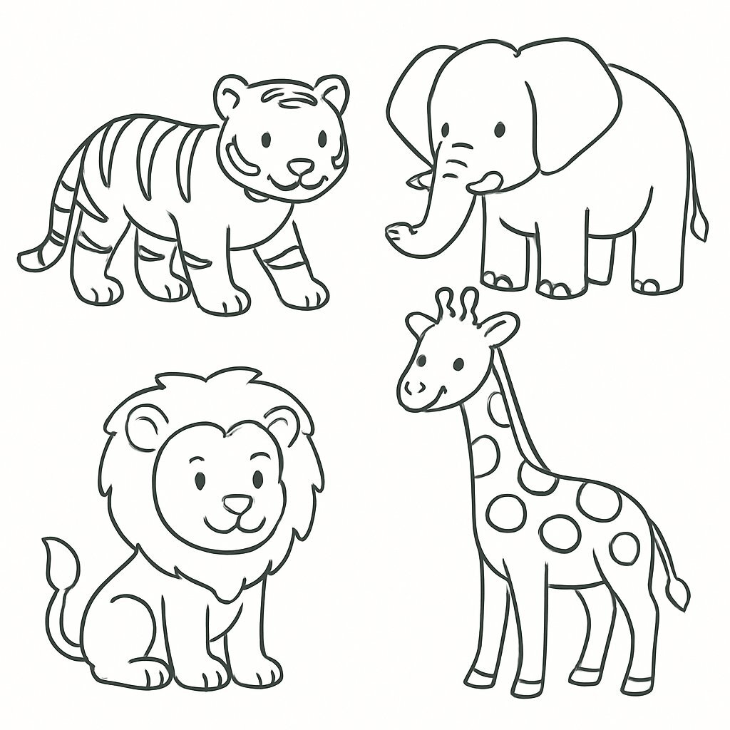 Wildlife Coloring Page