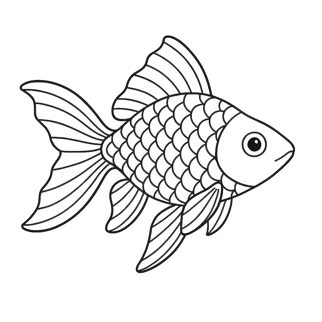 Shimmering Gold-and-Silver Fish