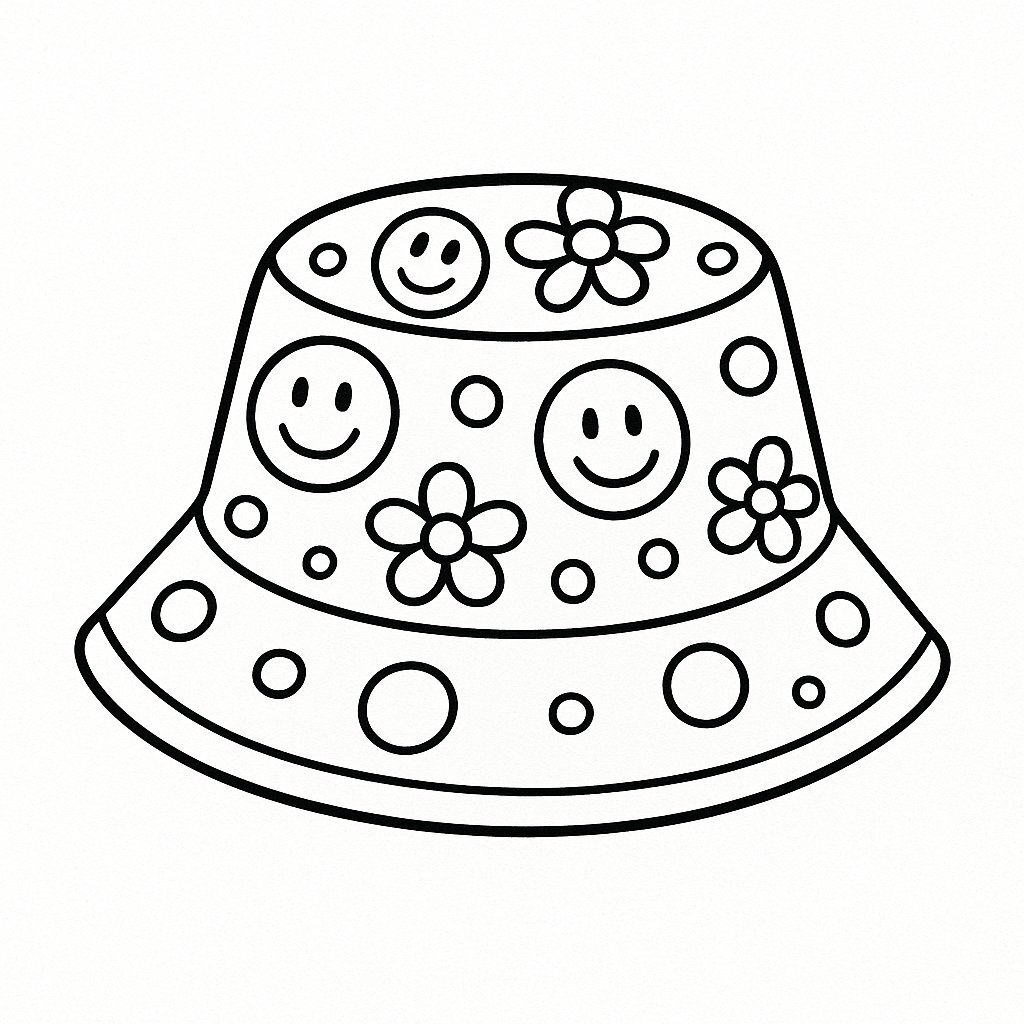 Coloring a Playful Hat