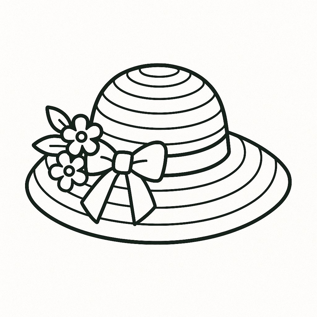 Coloring a Rustic Hat