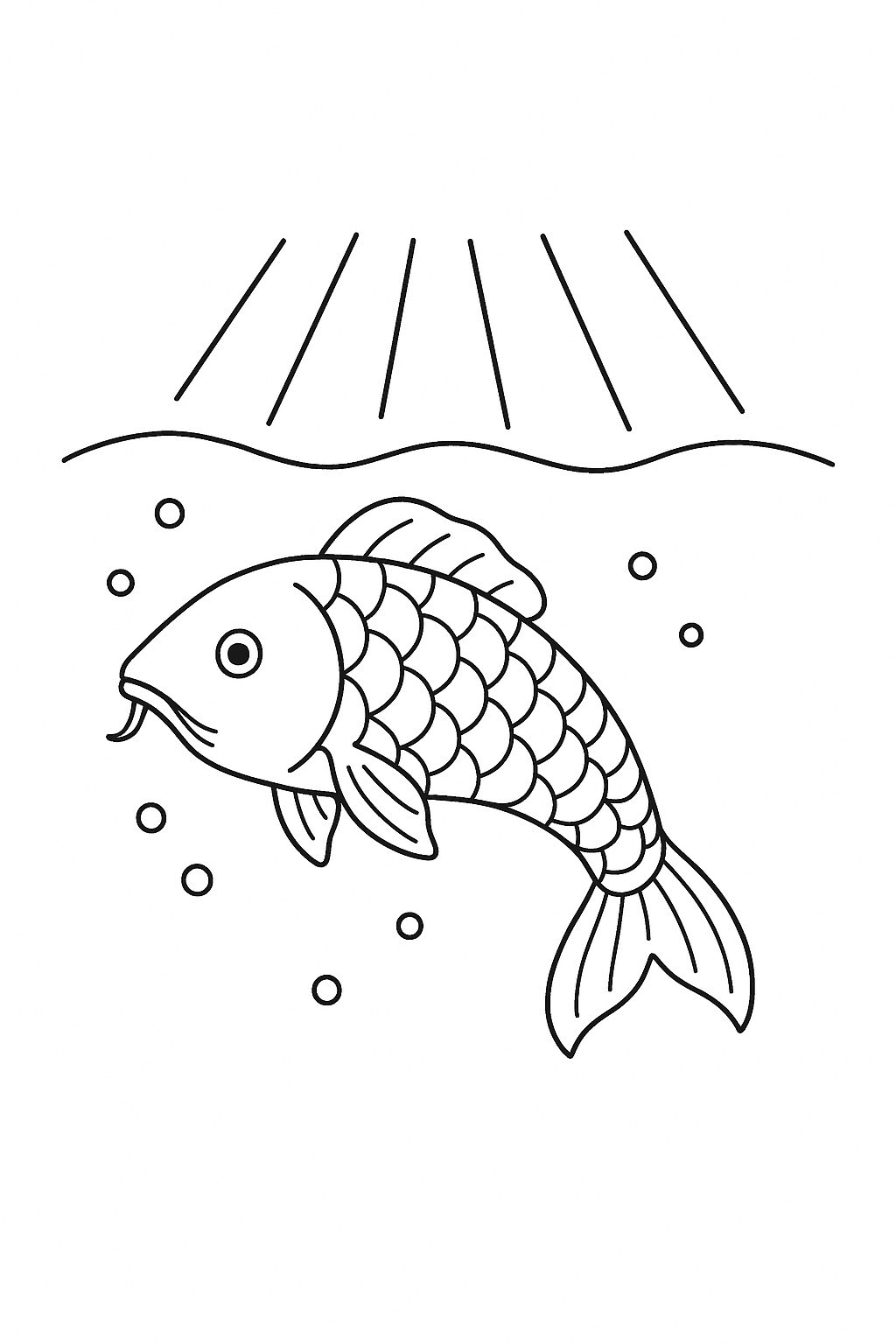 Koi Fish in a Pond