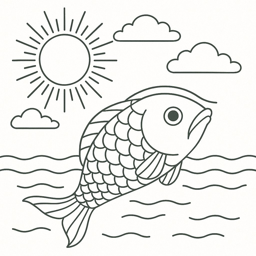 Koi Fish Coloring Pages for Kids 2026 - Free PDF Download