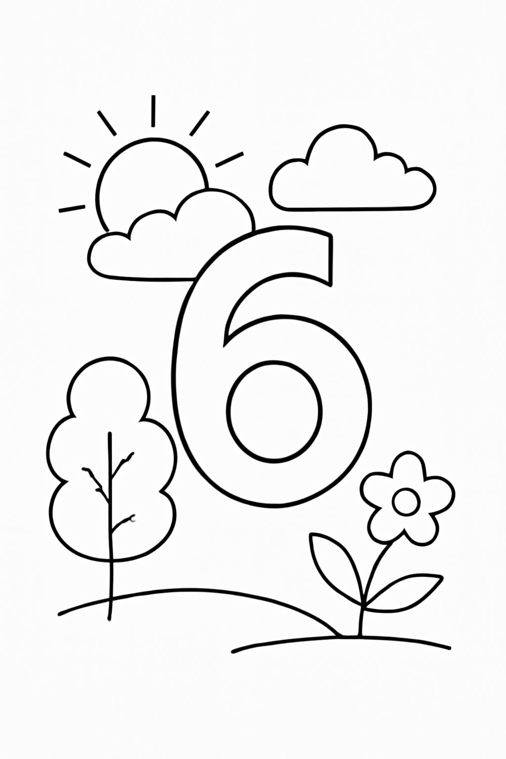 Number 6 Coloring Pages for Kids 2026 – Creative Coloring Sheets