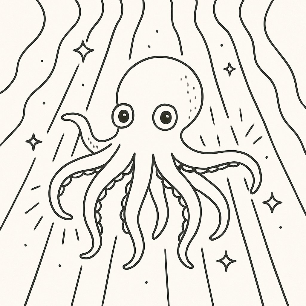 Octopus Coloring Pages for Kids 2026 – Free PDF Download
