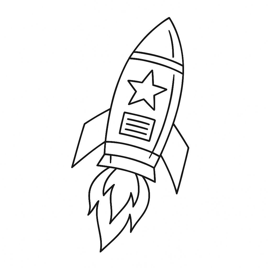 Rocket Coloring Pages for Kids 2026 – Free PDF Download