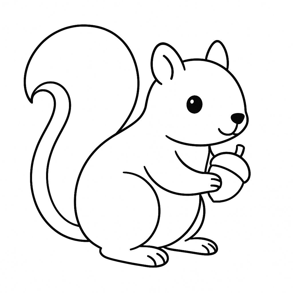 Classic Squirrel Coloring