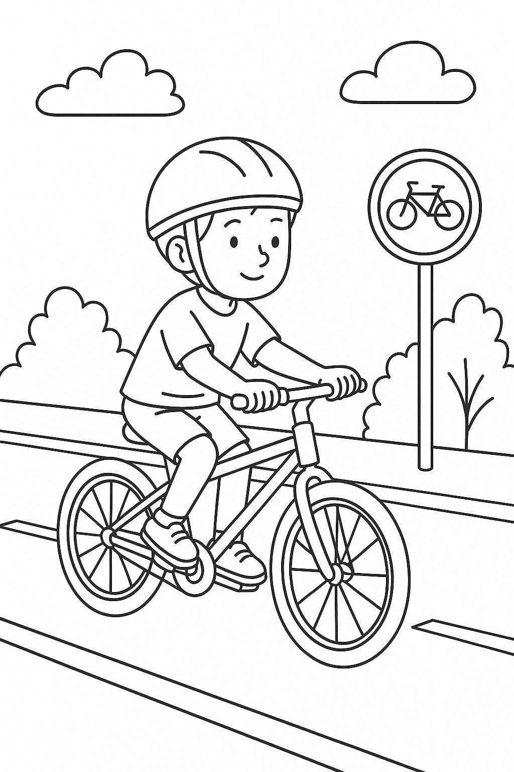 Bicycle Traffic Safety Picture