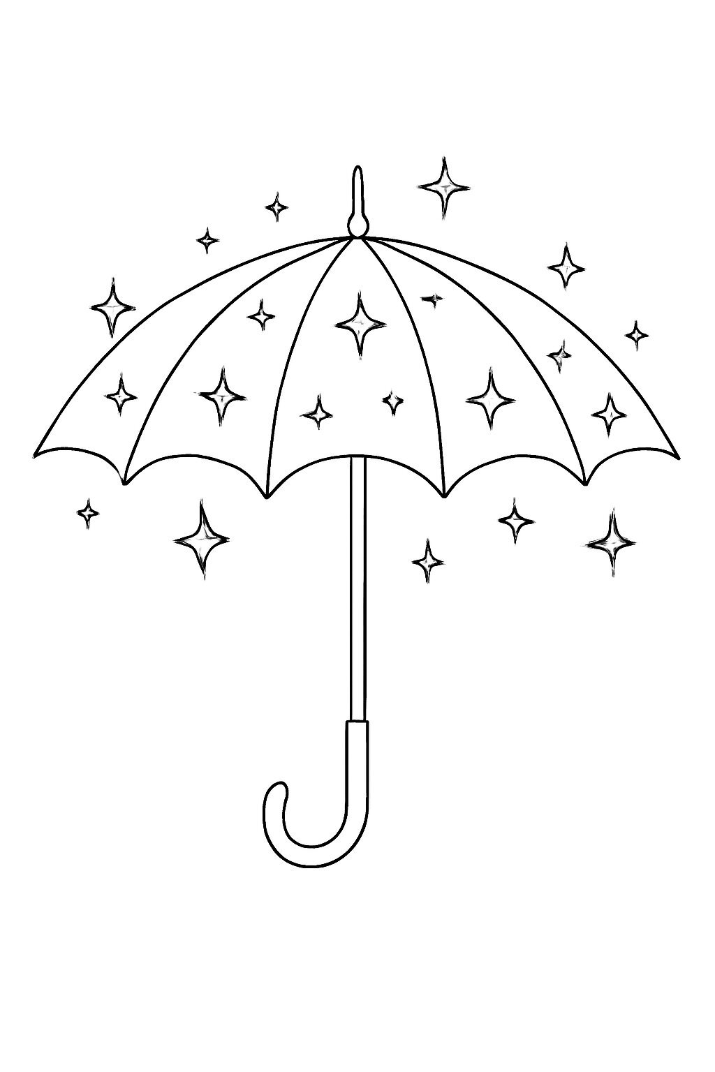 Metallic Umbrella Coloring