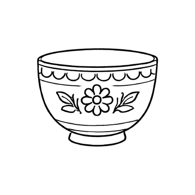 Bowl Coloring Pages for Kids 2026 – Cute and Fun Designs