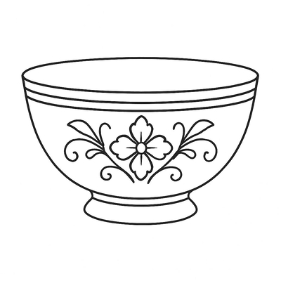 Bowl Coloring Pages for Kids 2026 – Cute and Fun Designs