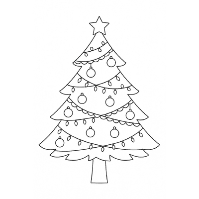 Christmas Tree Coloring Pages for Kids 2026