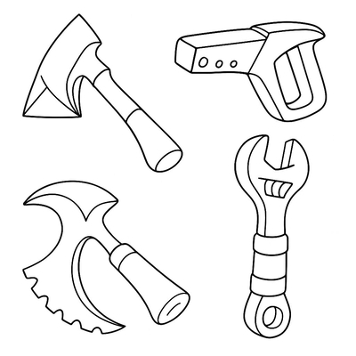 Construction Tools Coloring Pages for Kids 2026