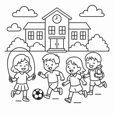 Elementary School Coloring Pages for Kids 2026 – Free PDF Download