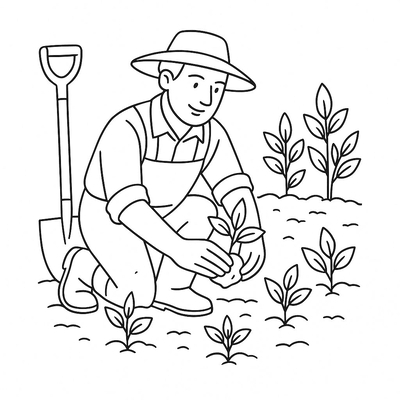 Farming Coloring Pages for Kids 2026 – Free PDF Download