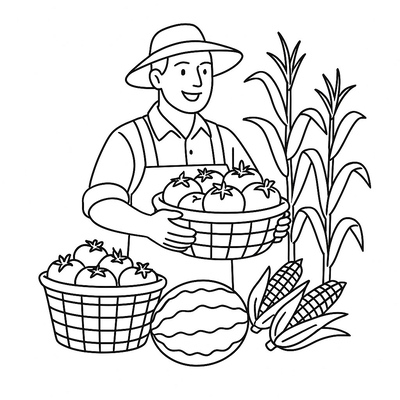 Farming Coloring Pages for Kids 2026 – Free PDF Download