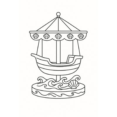 Ferris Wheel Coloring Pages for Kids - Coloring Sheets 2026