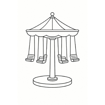 Ferris Wheel Coloring Pages for Kids - Coloring Sheets 2026