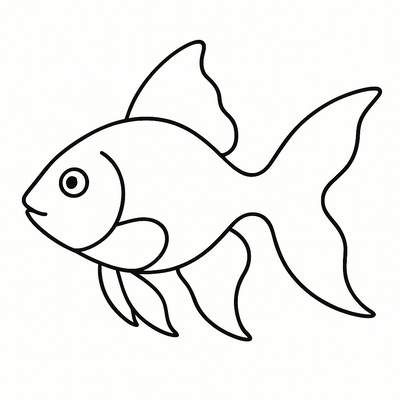 Goldfish Coloring Pages for Kids 2026 – Cute and Adorable Designs