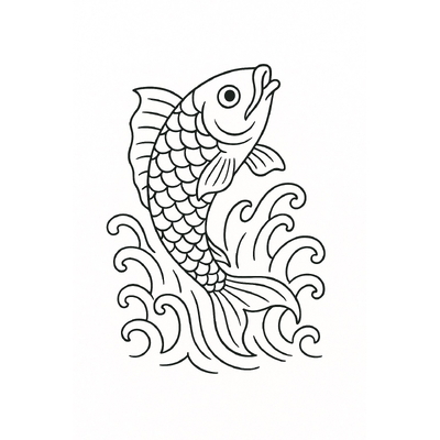 Koi Fish Coloring Pages for Kids 2026 - Free PDF Download