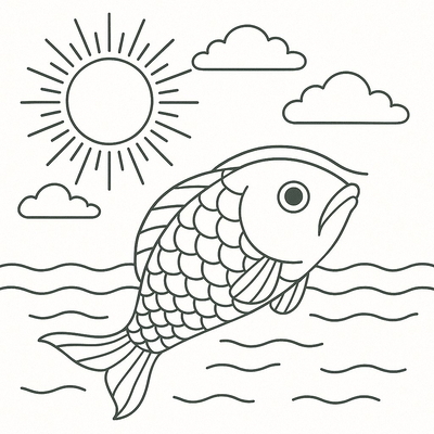Koi Fish Coloring Pages for Kids 2026 - Free PDF Download