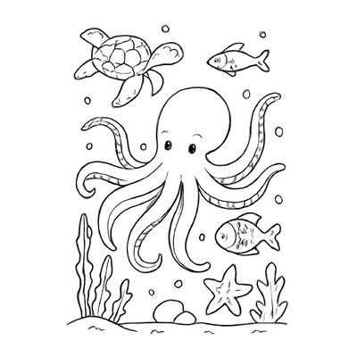 Octopus Coloring Pages for Kids 2026 – Free PDF Download