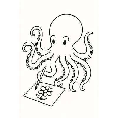 Octopus Coloring Pages for Kids 2026 – Free PDF Download