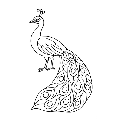 Peacock Coloring Pages for Kids 2026 – Beautiful and Eye-Catching Designs