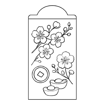 Red Envelope Coloring Pages for Kids 2026 – Free PDF Download