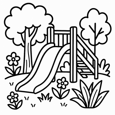 Slide Coloring Pages for Kids - Coloring Pictures 2026