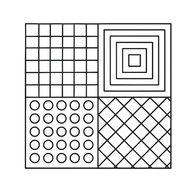 Square Decoration Coloring Pages for Kids 2026 – PDF