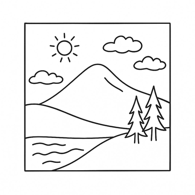 Square Decoration Coloring Pages for Kids 2026 – PDF