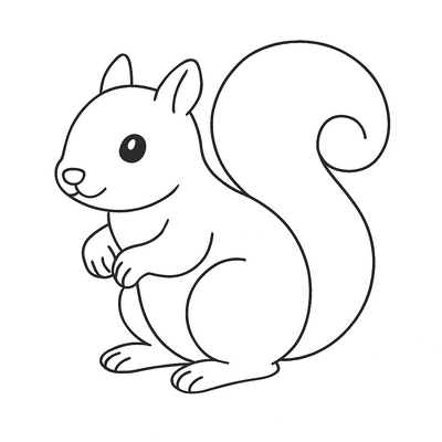 Squirrel Coloring Pages for Kids 2026 – Cute and Adorable Designs