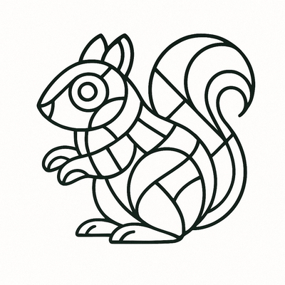 Squirrel Coloring Pages for Kids 2026 – Cute and Adorable Designs