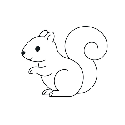 Squirrel Coloring Pages for Kids 2026 – Cute and Adorable Designs