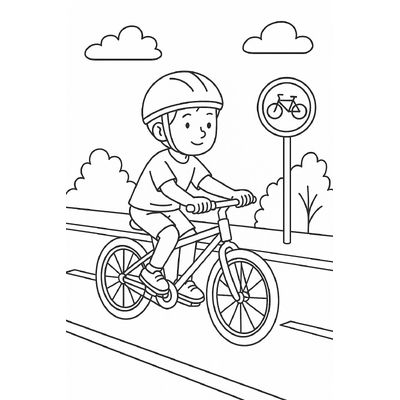 Traffic Safety Coloring Pages for Kids 2026
