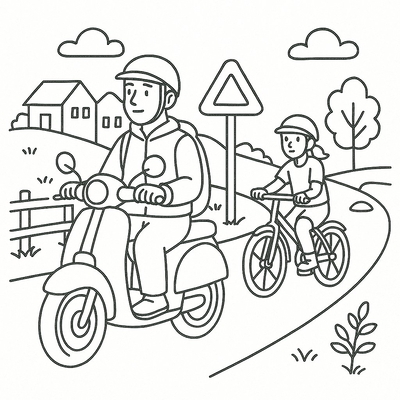 Traffic Safety Coloring Pages for Kids 2026